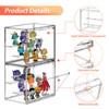 Henyol Clear Acrylic Display Case for Collectibles, 3 Tier Adjustable