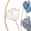 Asense Set of 2 Modern Metal Ginkgo Leaves Wall Decor,
