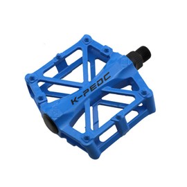 VOANZO Bicycle Pedals, Bicycle Pedals Aluminium Non-Slip Durable Mountain Bike Pedals, MTB BMX Cycling Bicycle Pedals (Blue)