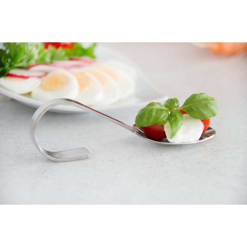 Wenco (Set of 2 Gourmet Spoons, Stainless Steel, Silver, 21