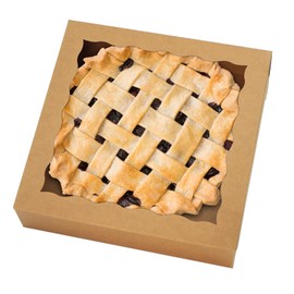 JOHOPACK 20 Pack Pie Boxes 10x10x2.5 Inch, Bakery Boxes with Window Cookie Boxes Chocolate Covered Strawberries Boxes for Christmas Valentine's Mother's Day