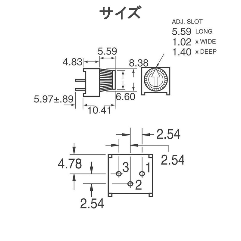 PENGLIN 20pcs Trimmer Potentiometer Kit 1K 10K 50K 100K Ohm