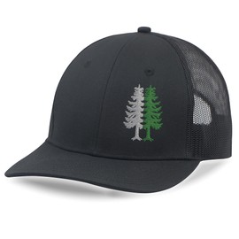 SHOHELL Trucker Hat - Adjustable Snapback Hat, Baseball Cap for Men & Women, Mesh Back Hat (US, Alpha, One Size, Black)