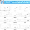 Powerful 14PCS T-Shirt Ruler Guide Alignment Tool Vinyl Center Design