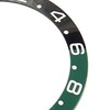 38mm Diameter GMT Watch Bezel Insert Ring Black Green Base