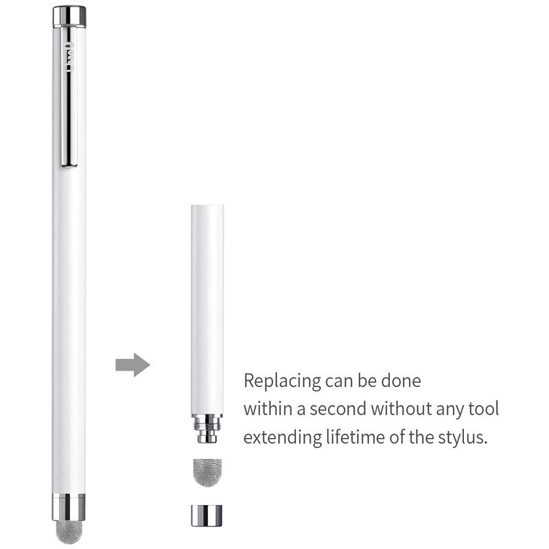 Stylus Pens for Touch Screens, ChaoQ 4 Pcs Mesh Fiber