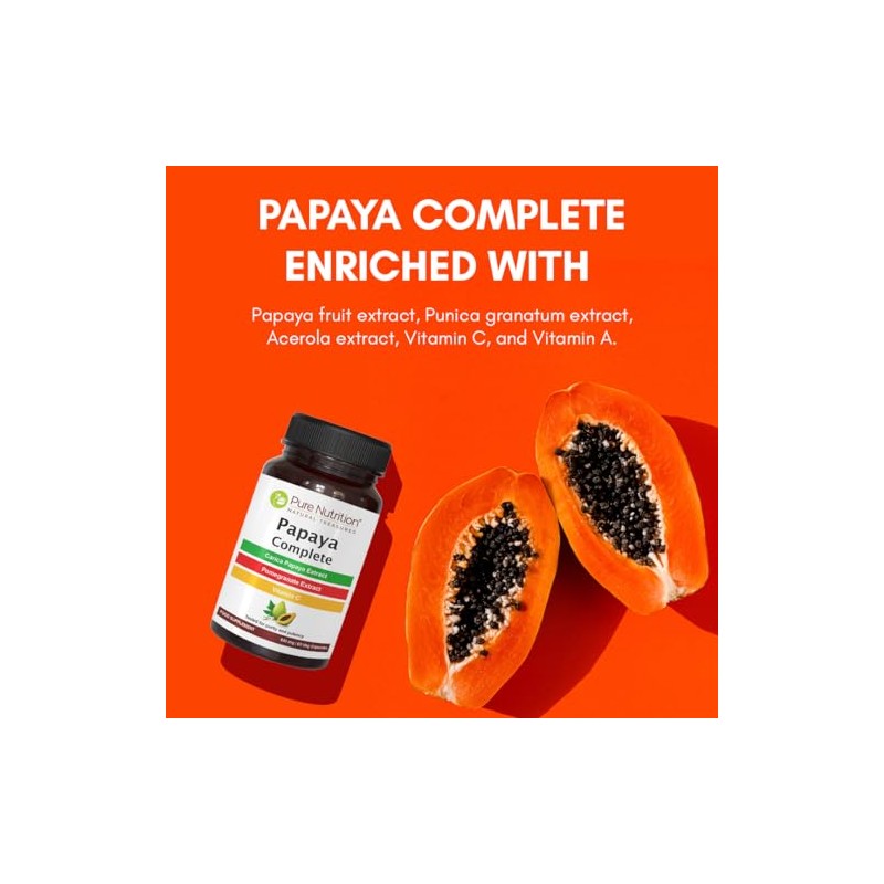 PURENUTRITION ME Pure Nutrition Papaya Complete - 500mg | 60
