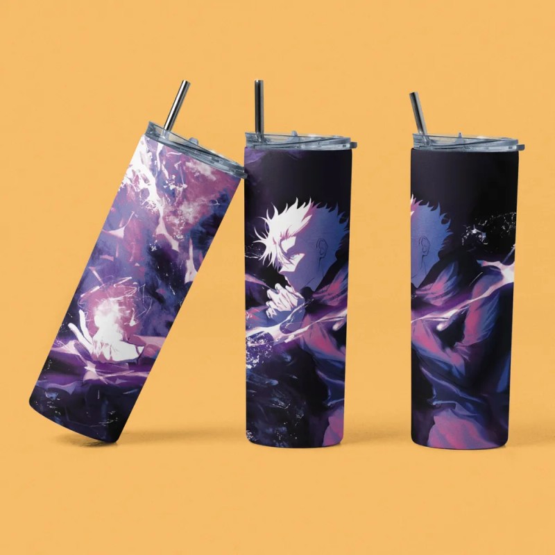 Termo Jujutsu Kaisen Satoru Acero Inoxidable 600ml Negro