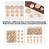 Botones de Madera, 140 Piezas, 3 Tamaños Diferentes, para Manualidades