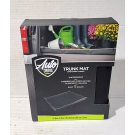 Autodrive New!! Auto Drive Trunk Car Trunk Floor Mat Cargo Organizer Black Waterproof