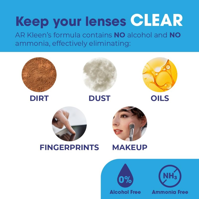AR Kleen® 4oz Spray Pump | Multi-Purpose Lens Cleaner |