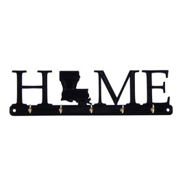Louisiana Home State Key Holder Hanger Rack Rustic Wall Decor - Entryway Jewelry Organization Housewarming New Home Realtor Gift