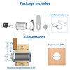 goldenwarm 6 Pack Cabinet Cam Locks Keyed Different Security File