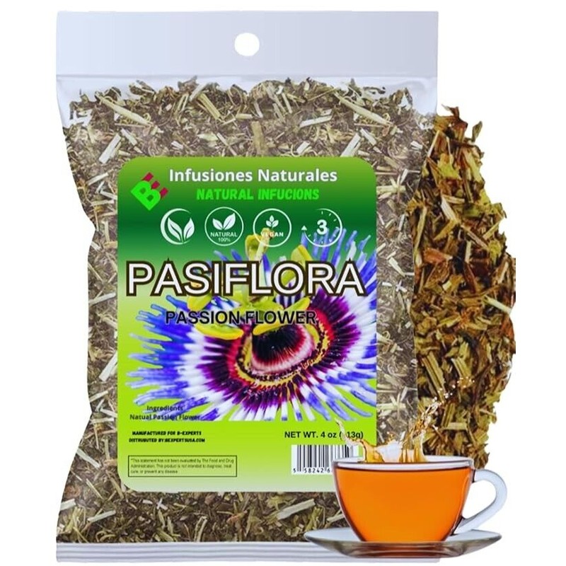 B-Experts Store Pasiflora Tila Tea Linden Passionflower Tea, Quiere Te,