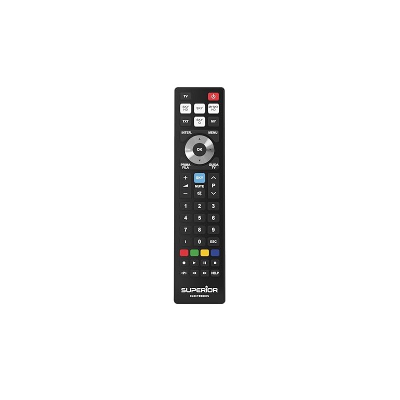 Superior Electronics Sky SUPTRB027 Replacement Universal Remote Control for Decoders