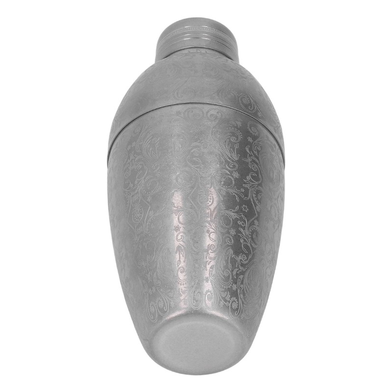 Cocktail Shaker 304 Stainless Steel High Strength Flower Carved Bartending