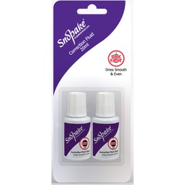 Snopake Hi-Tech Correction Fluid - 20ml Bottle [Pack of 2] Ref: 15836