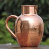 Pure Copper Water Jug with Bowl, Heavy Duty Copper Jug