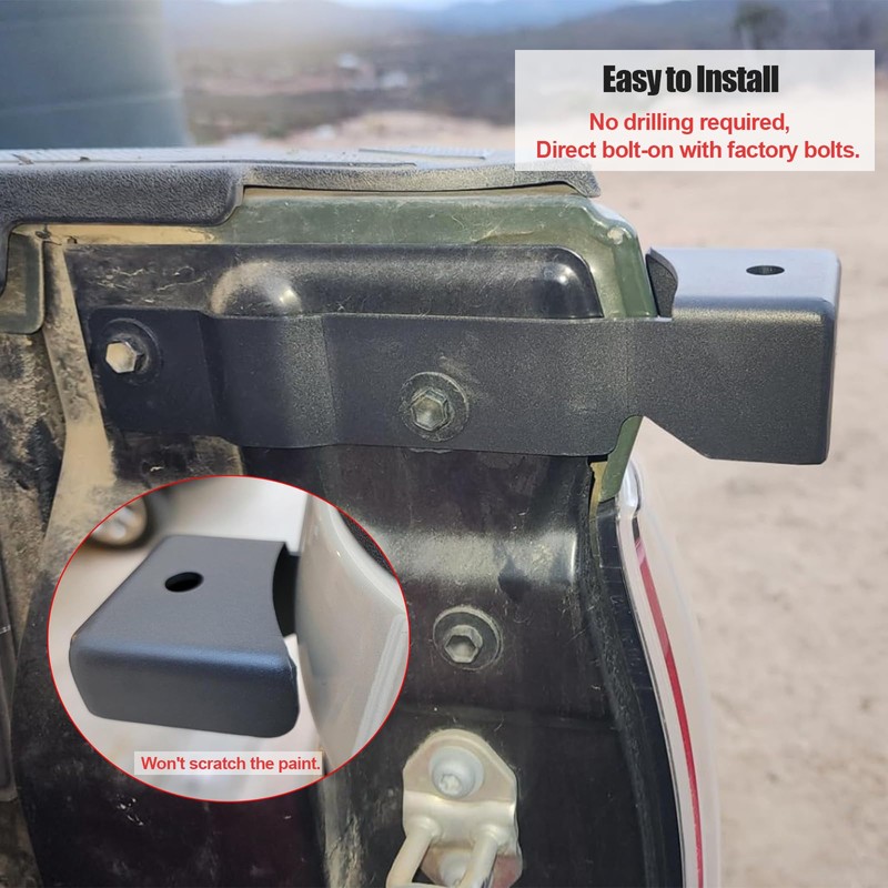 Teurroie Tailgate CB Antenna Holder Flagpole Pod Light Mount Brackets