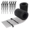 com-four® 2 x gutter protection set of 6 metres with