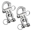 Laorde Swivel Eye Snap Shackle 316 Stainless Steel Quick Release