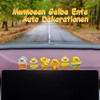 Mwmoeen Yellow Duck Car Decorations - 6 Pieces Cute Little