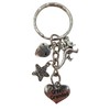 Love Heart Keyring Great Grandad Gem Charm Tyrannosaurus Rex Dinosaur