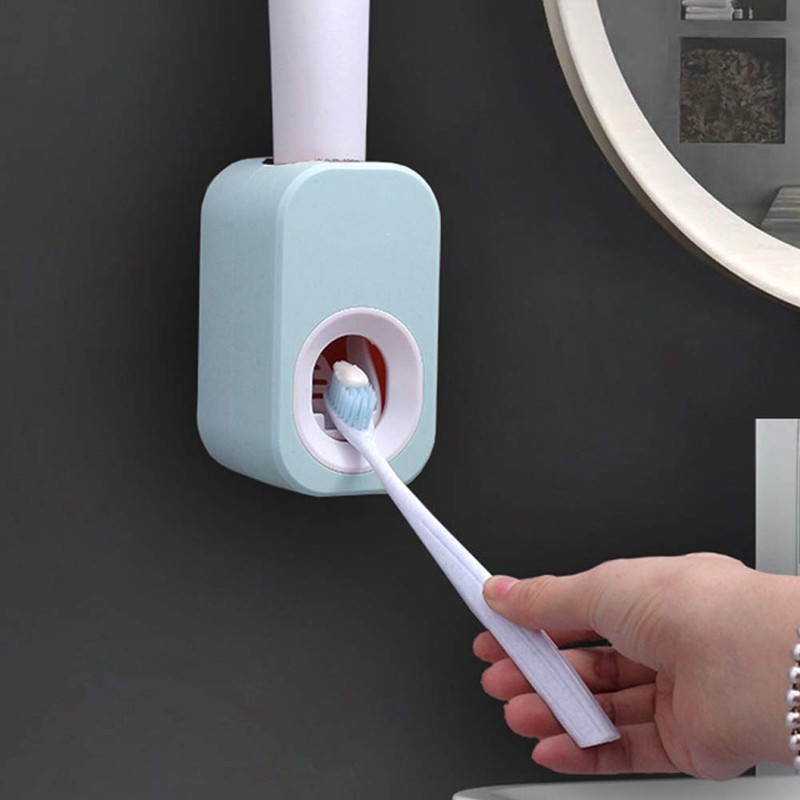 Hands-Free Toothpaste Dispenser Wall Mounted Automatic Toothpaste Squeezer Waterproof for