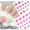 Cheek nail gradient nail sticker, 1 piece, red+pink / 치크 네일그라데이션 네일스티커, 1개, 레드+핑크