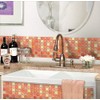 VANCORE Mosaic Tile Stickers, 4 Pieces, Removable Wallpaper, Kitchen Remake,