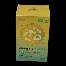 Hamsoa Infant Science Core Tok Tok Lactobacillus YG 30p 4 pieces 60g / 함소아 유아용 사이언스 코어 톡톡 유산균 YG 30p 4개 60g