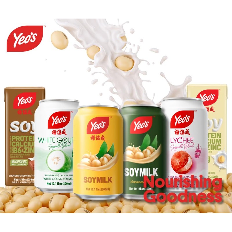 Yeo’s Soymilk Drink 10.1 fl oz (300ml) – Plant-Based Goodness