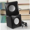 Operitacx 1 Pair Portable Desktop Speakers with Strong Bass for