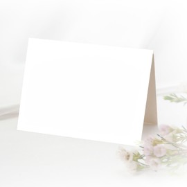 Funke & Brand 50 x Blank Place Cards, High-Quality Blank Place Cards, Cards for Table Reservation for Weddings, Birthdays, Christenings