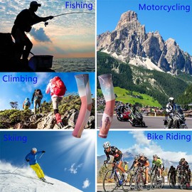 Ligart Cooling Arm Sleeves, Sun UV Protection Sports Compression Sleeves Covering Arm for Men Women Golf, Cycling, Fishing, Desert, One Size