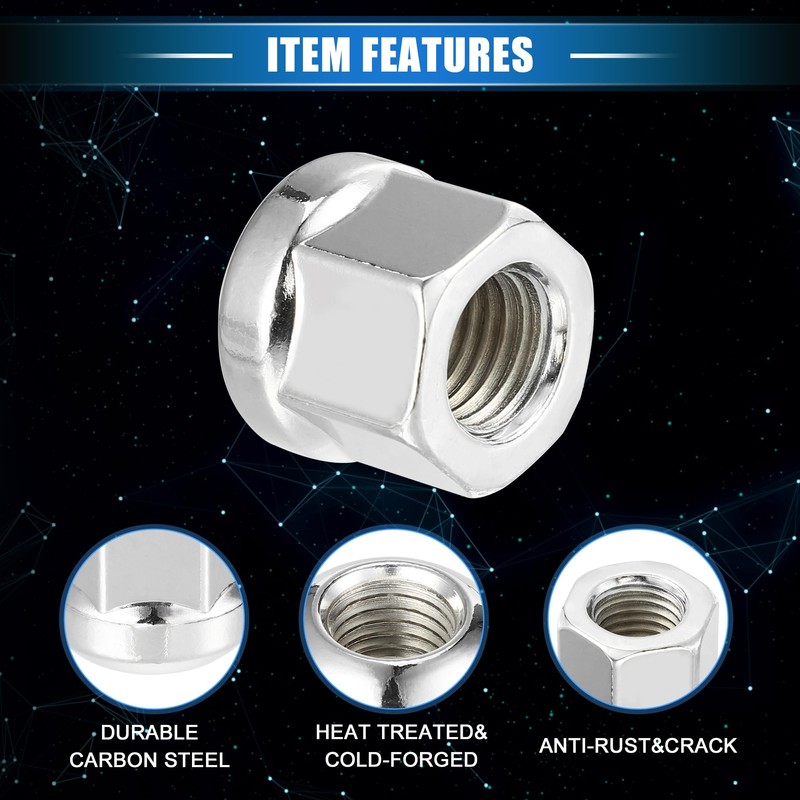 VekAuto 4 Pcs Wheel Lug Nuts Compatible for Honda Accord