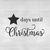 Days Until Christmas Star Stencil - Craft Supplies, Christmas Stencil