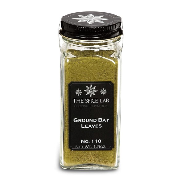 The Spice Lab No. 118 - Ground Bay Leaves - Kosher Gluten-Free Non-GMO All Natural Spice - French Jar