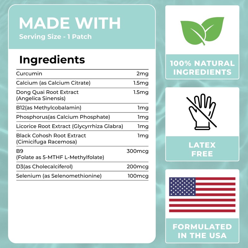 Relax Patches (Pack of 60) - 100% Natural Patch for