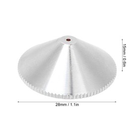 Double Layer Brass Nozzle 1.0/1.2mm for Fiber Laser Cutting and Engraving Machines - High Accuracy, and Fast Cutting Nozzles for CO2 and Mig Welding (1.2mm)