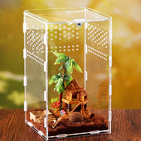 xixibuy Reptile Terrariums Tank, Reptile Tank, Tarantula Enclosure, Chameleon cage,
