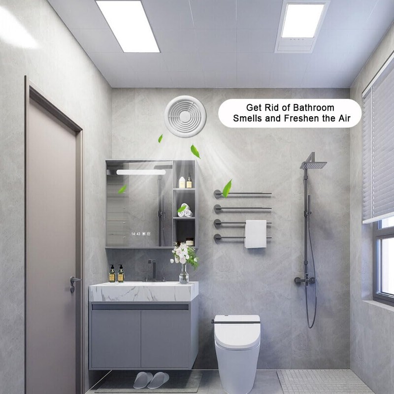 YUDEBAO 6 Inch Quiet Bathroom Exhaust Fan 110 CFM, Wall