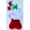 Unbranded Christmas Dog Candy Cane Toy & Bone Stocking Set