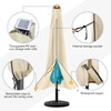 UHousDeco Solar Patio Umbrella Cover - LED Lighted Outdoor Table