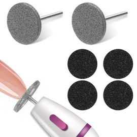 6Pcs Sanding Disc Nail Drill Bits,Electric Foot File Drill Bits for Nails,Hard Skin Remover Pads,Cuticle Bit for Nail Drill Bit, Foot File Sandpaper Discs Callus Removal for Nail Salon Foot Care