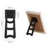 JIHUOO 10 Pcs Plastic Picture Frame Easel Back Photo Frame