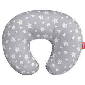 Pillow Cover for Infant Snug Fits Boppy Nursing Pillows, Breastfeeding Nursing Pillow Slipcovers Super Soft, for Breastfeeding Moms, Grey Star