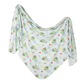 Copper Pearl Baby Swaddle Blanket - Premium Knit Baby Blanket, Large Soft Stretchy Receiving Blankets for Baby Boy and Girl, Swaddles for Newborn, Infant, and Toddler (Oscar The Grouch)