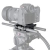NICEYRIG Tripod Base Plate Mounting Plate with 15mm Rod Clamp