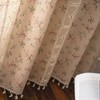Sutuo Home Boho Curtain Semi-Blackout Crochet Hollow Lace Patchwork with